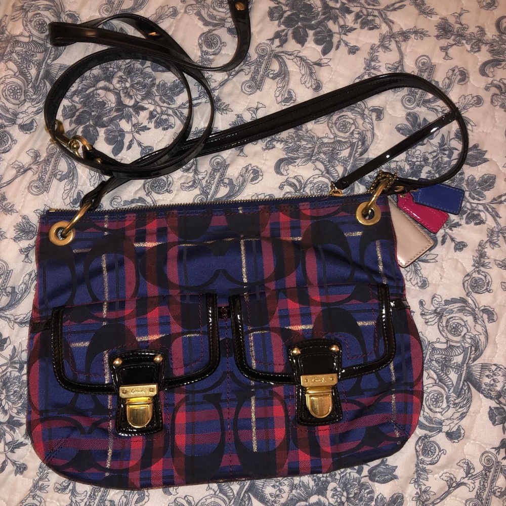 Coach plaid crossbody